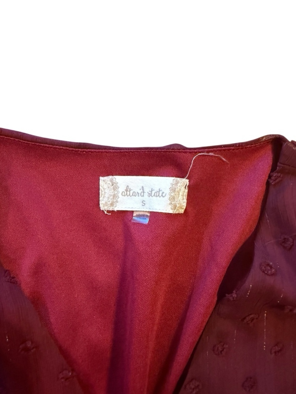 ALTAR’D state Plum Tiered Long-Sleeve Casual Dress - Picture 3 of 4